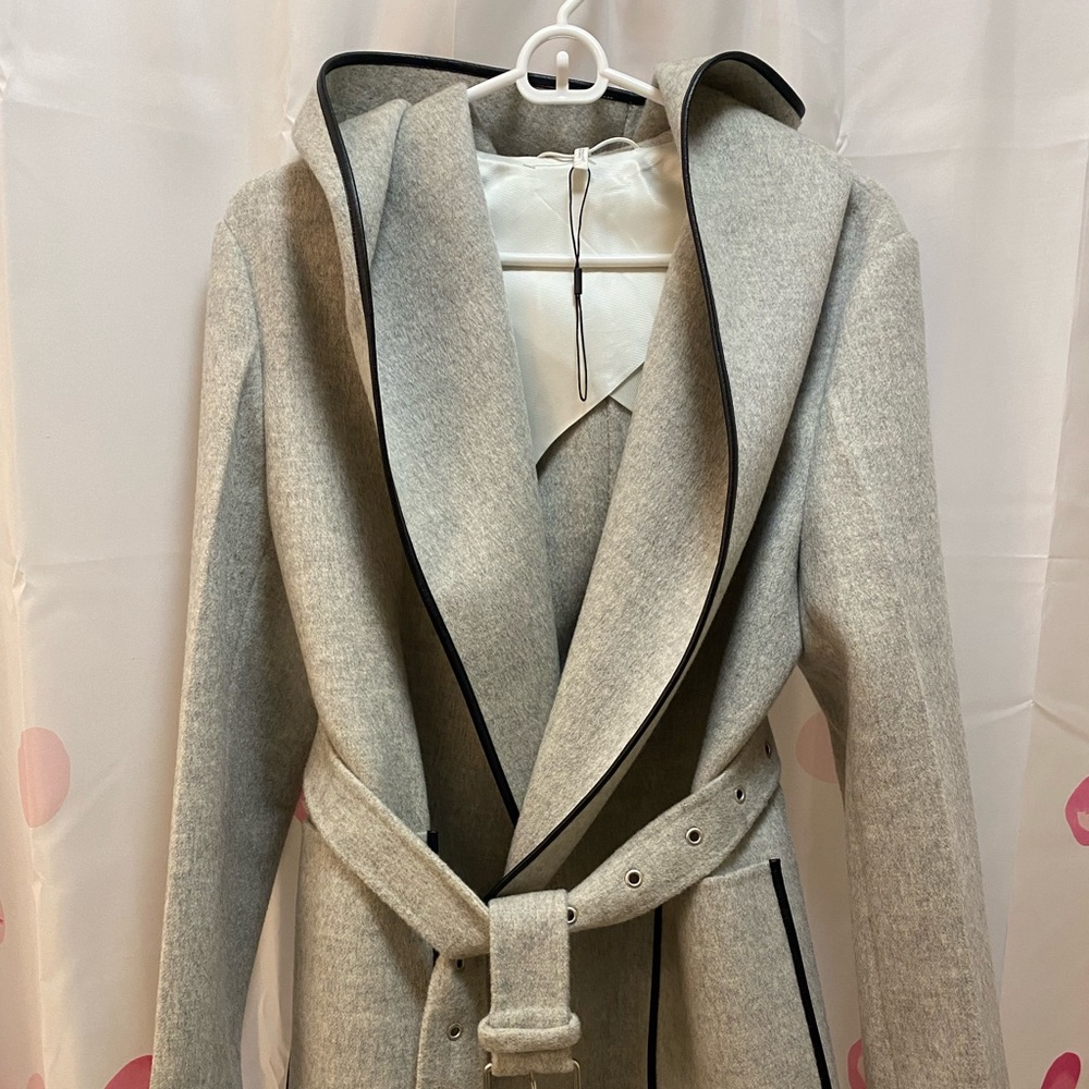 Helmut Lang Wool Coat - US Size S - Grey - New